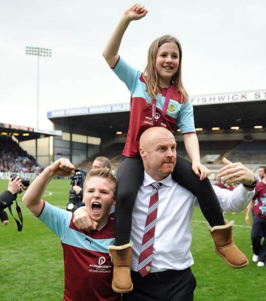 Max Dyche with his sister, Alicia, and dad, Sean Dyche.